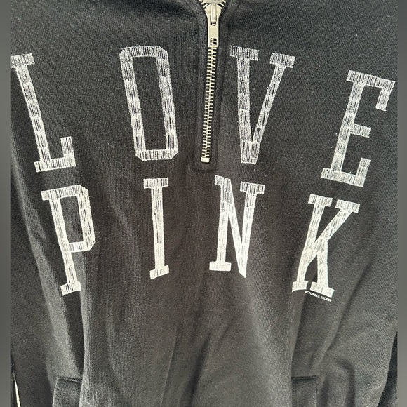 VS Pink Half Zip Sweatshirt - Picture 2 of 4